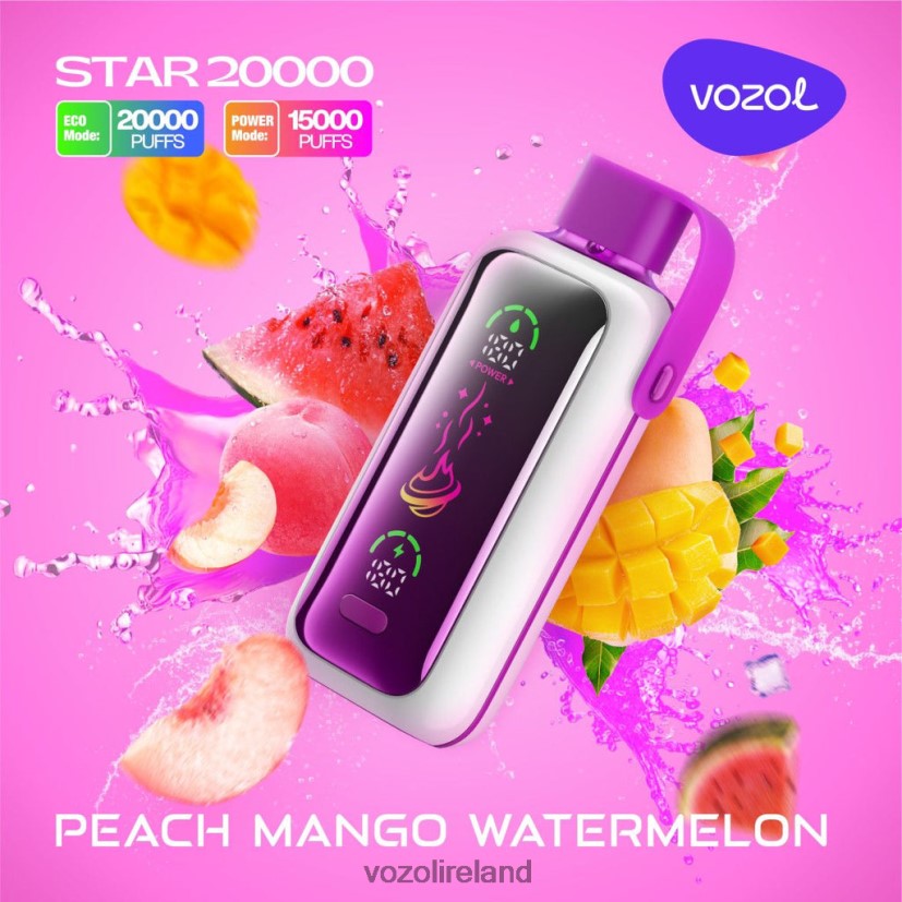 VOZOL Vape Flavors - VOZOL STAR 20000 V0Z2J416 PEACH MANGO WATERMELON