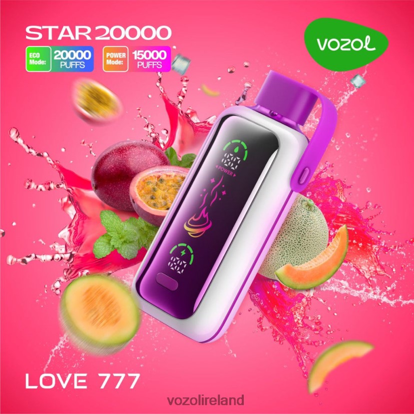 VOZOL Vape Ireland - VOZOL STAR 20000 V0Z2J412 LOVE 777