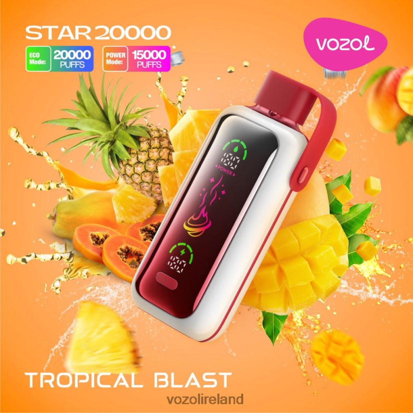VOZOL Vape Ireland - VOZOL STAR 20000 V0Z2J42 TROPICAL BLAST