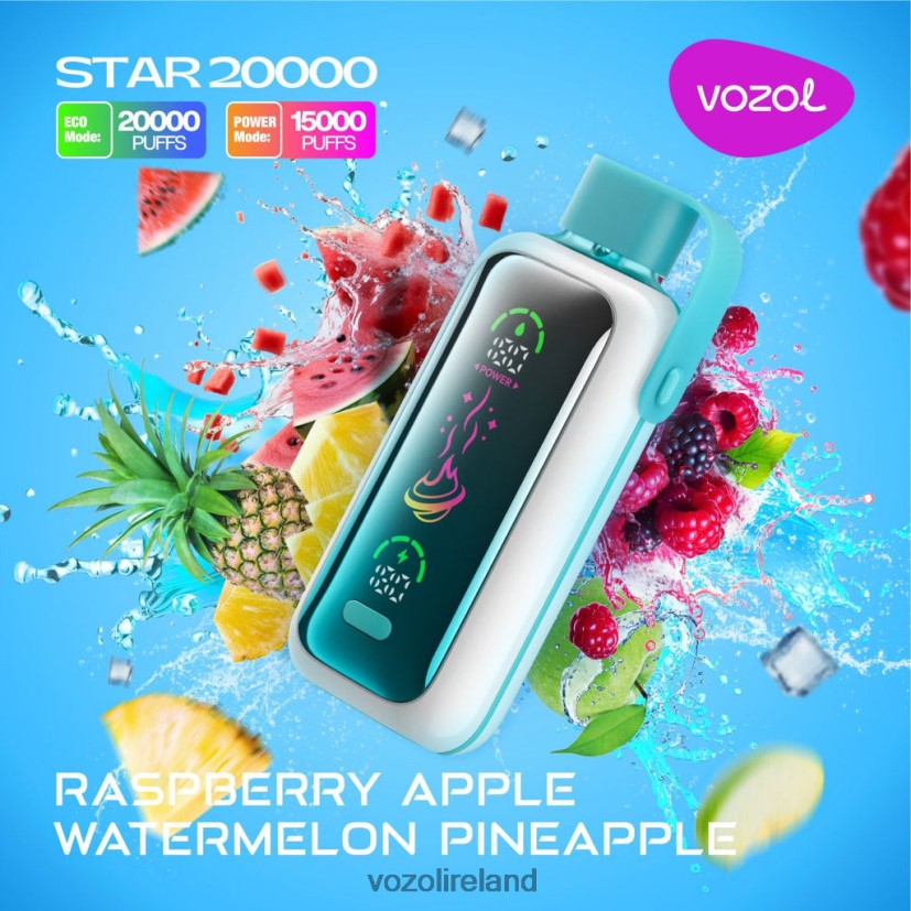 VOZOL Vape Store - VOZOL STAR 20000 V0Z2J418 RASPBERRY APPLE WATERMELON PINEAPPLE