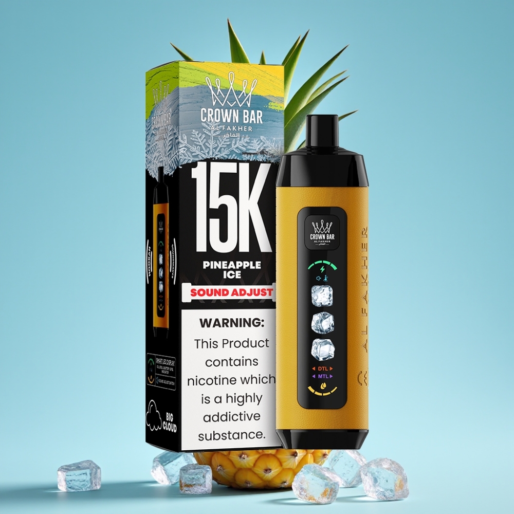 Al Fakher 15k Adjust Clouds 15000 Puffs LED Mesh Pineapple Ice