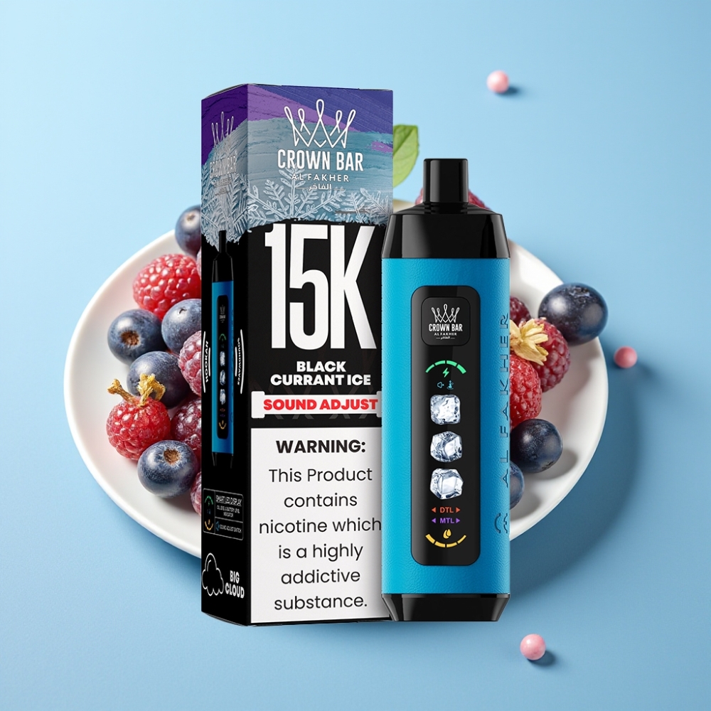 Al Fakher 15k Ice Adjust Clouds 15000 Puffs 22ml Blackcurrant Ice