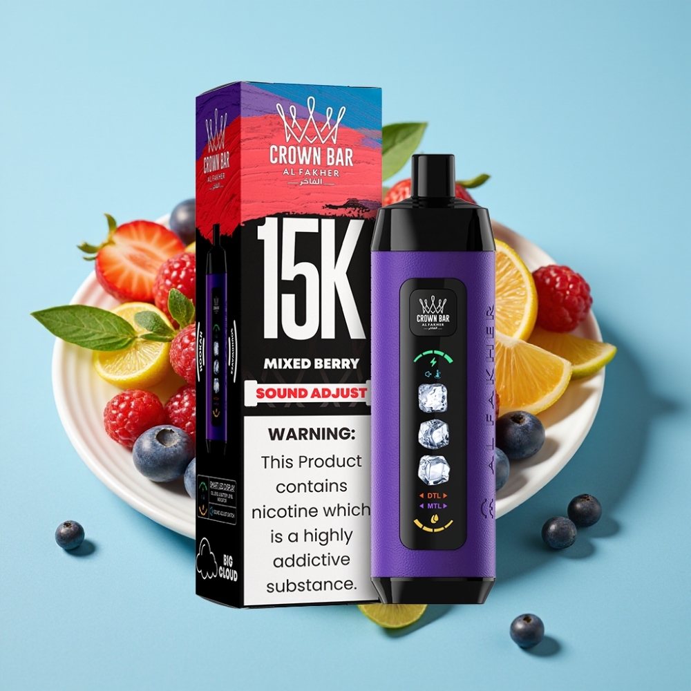 Al Fakher 15k Ice Adjust Clouds 15000 Puffs 22ml Mixed Berry