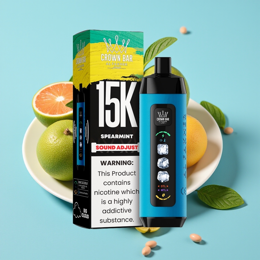 Al Fakher 15k Ice Adjust Clouds 15000 Puffs LED Display Mesh Coil Spearmint