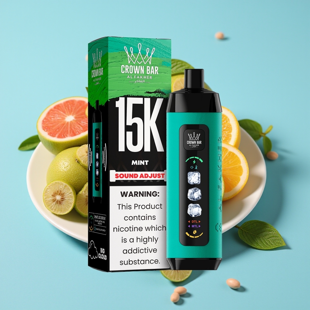 Al Fakher 15k Ice Adjust Clouds Disposable 15000 Puffs 22ml Mesh Mint