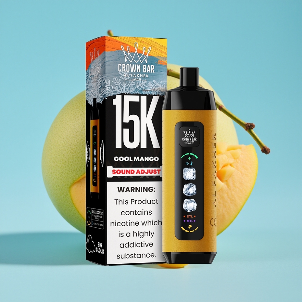 Al Fakher 15k Ice Adjust Clouds Disposable Device 15000 Puffs 22ml Cool Mango