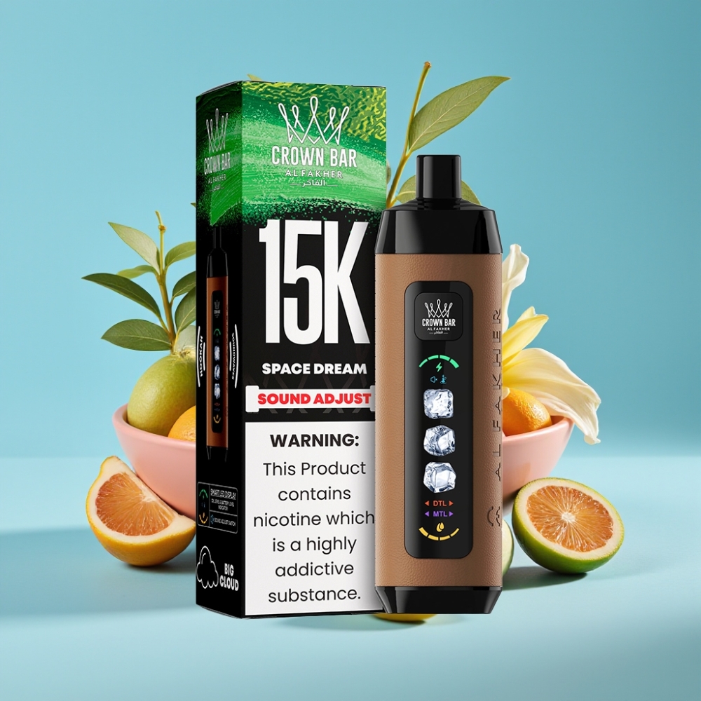 Al Fakher 15k Ice Adjust Clouds Space Dream 15000 Puffs LED Display Mesh Coil