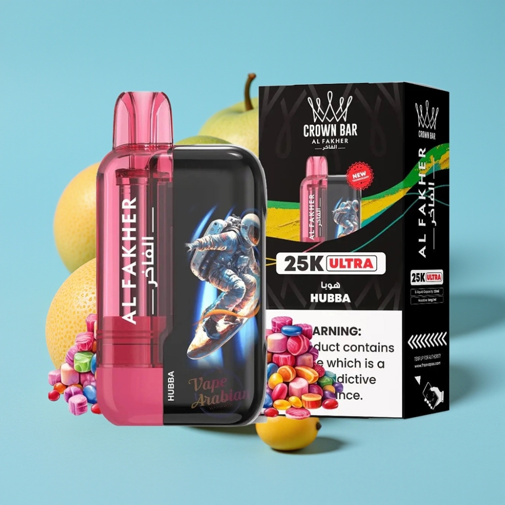 Al Fakher Crown Bar Ultra 25K Mesh Hubba Disposable Vape