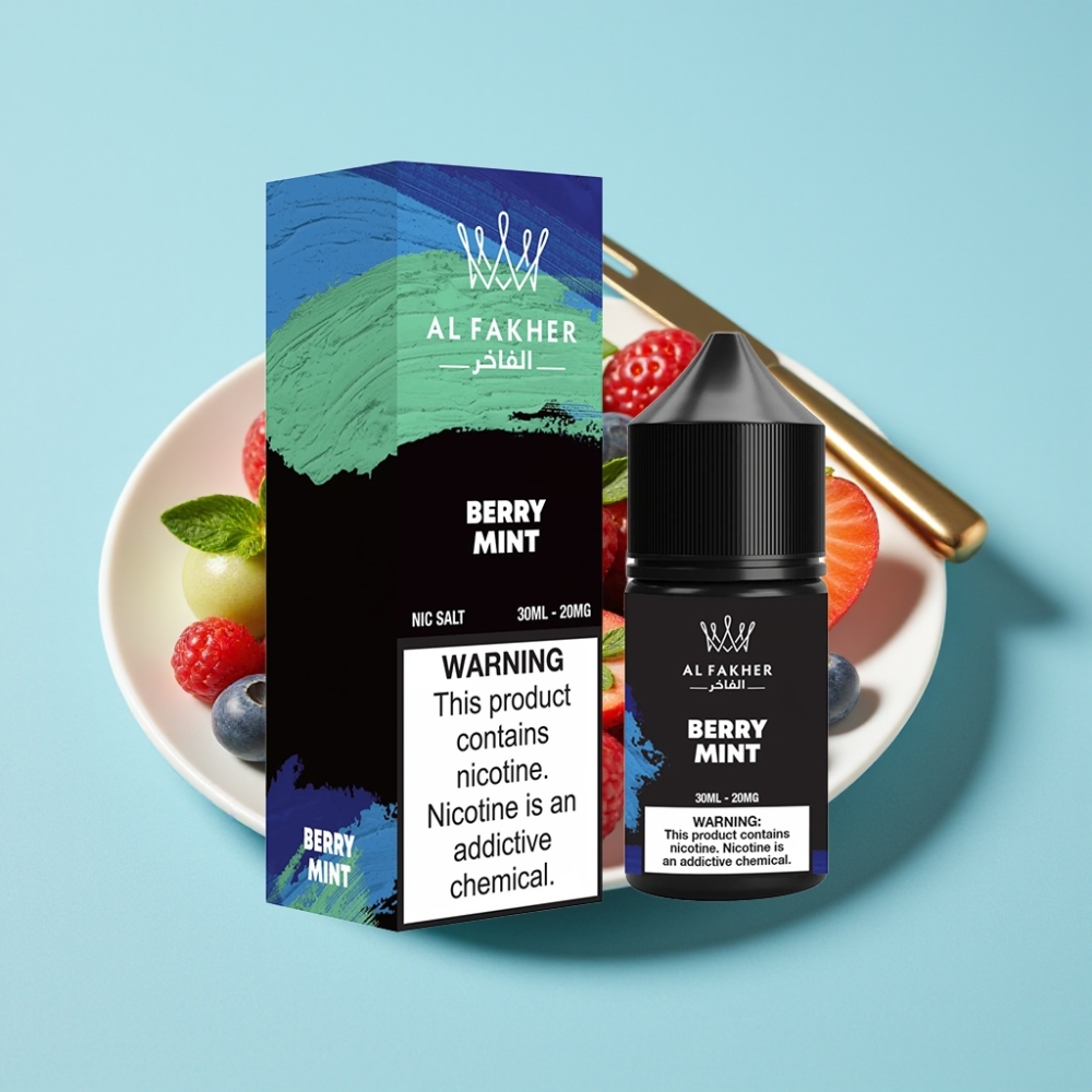 AL Fakher Nicotine Salt Puffs 30ml Berry Mint 20MG