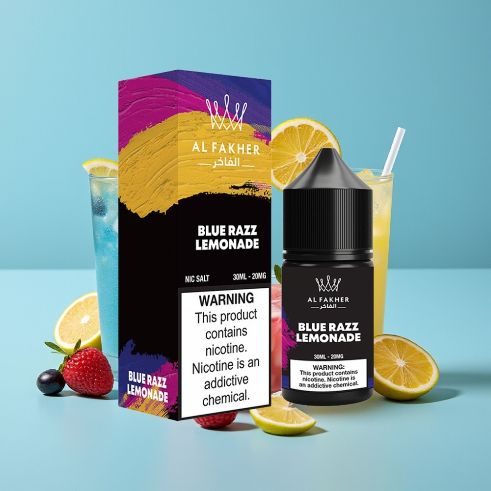 AL Fakher Nicotine Salt Puffs 30ml Blue Razz Lemonade 20MG