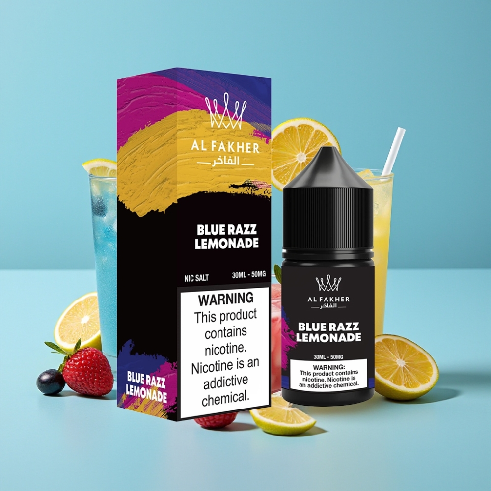 AL Fakher Nicotine Salt Puffs 30ml Blue Razz Lemonade 50MG