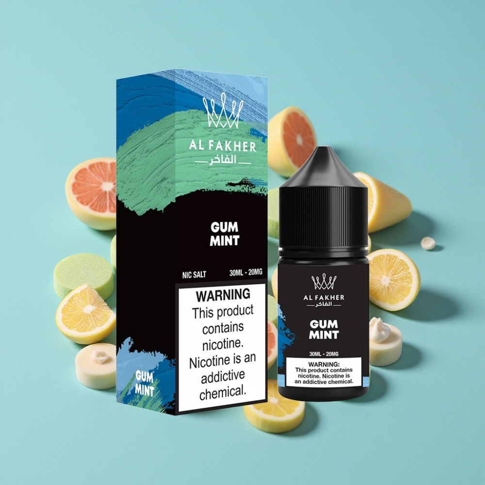 AL Fakher Nicotine Salt Puffs 30ml Gum Mint 20MG