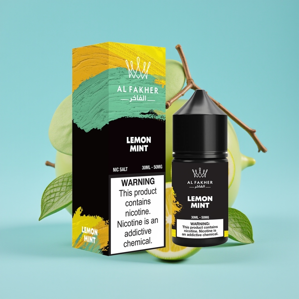 AL Fakher Nicotine Salt Puffs 30ml Lemon Mint 50MG