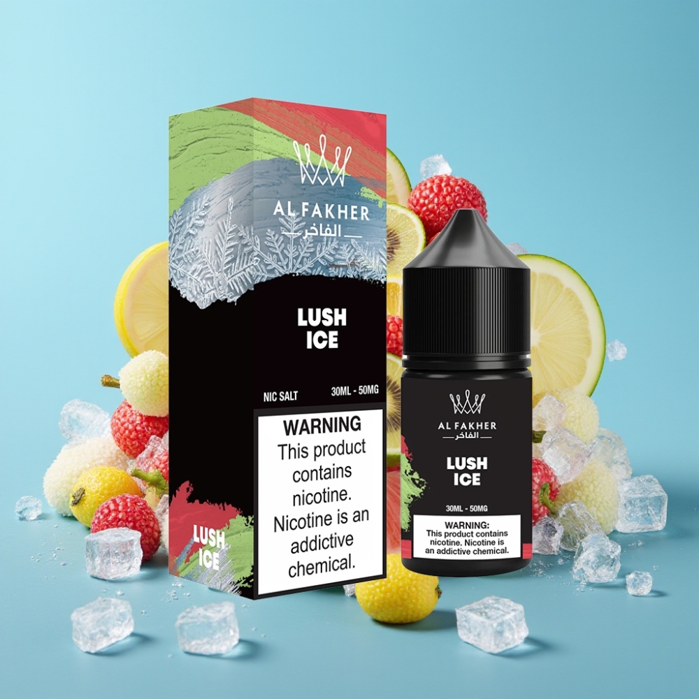 AL Fakher Nicotine Salt Puffs 30ml Lush Ice 50mg