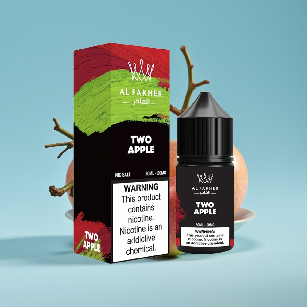 AL Fakher Nicotine Salt Puffs 30ml Two Apple 20MG