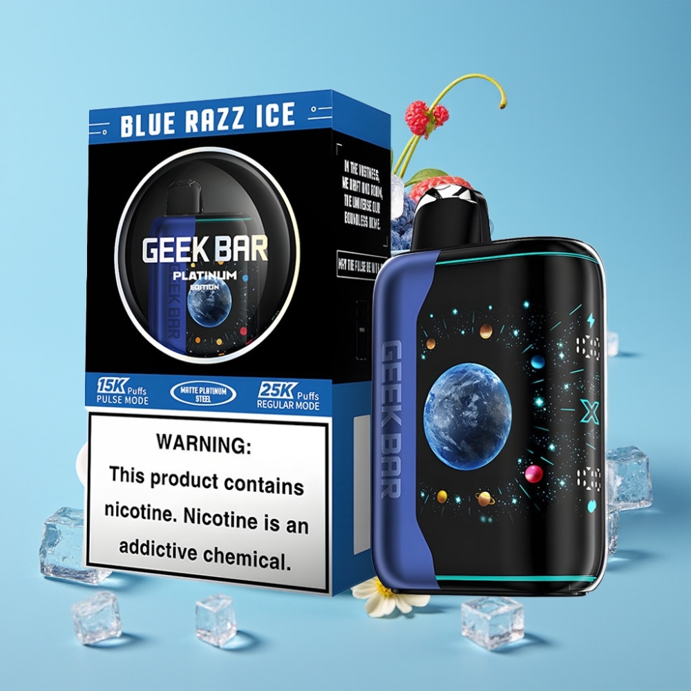 GEEK BAR Platinum 25000 Puffs Dual Mesh Blue Razz Ice