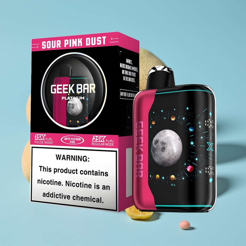 GEEK BAR Platinum 25000 Puffs Pulse Mode Sour Pink Dust