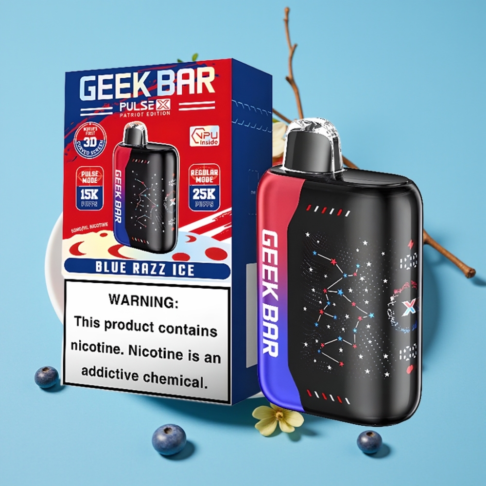 Geek Bar Pulse X 25000 Puffs Dual Mesh 18mL USB-C Patriot Edition