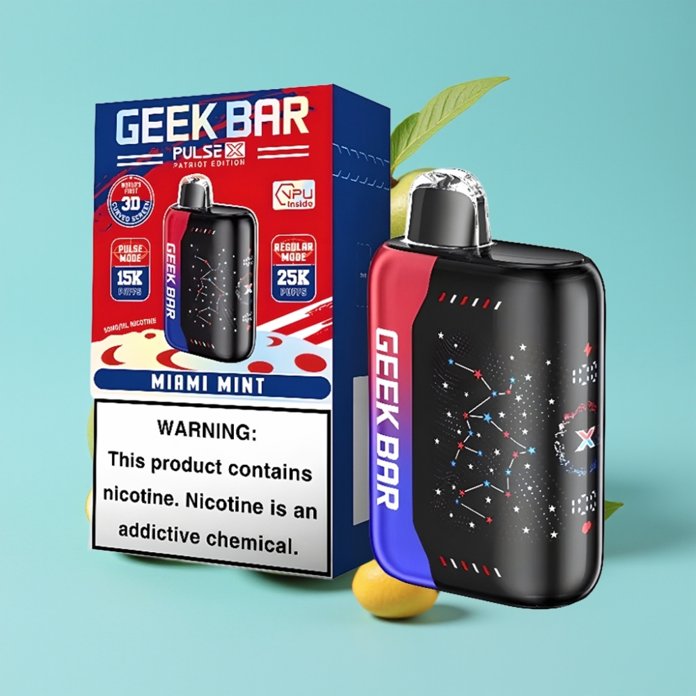Geek Bar Pulse X 25000 Puffs Dual Mesh 18mL USB-C Patriot Edition