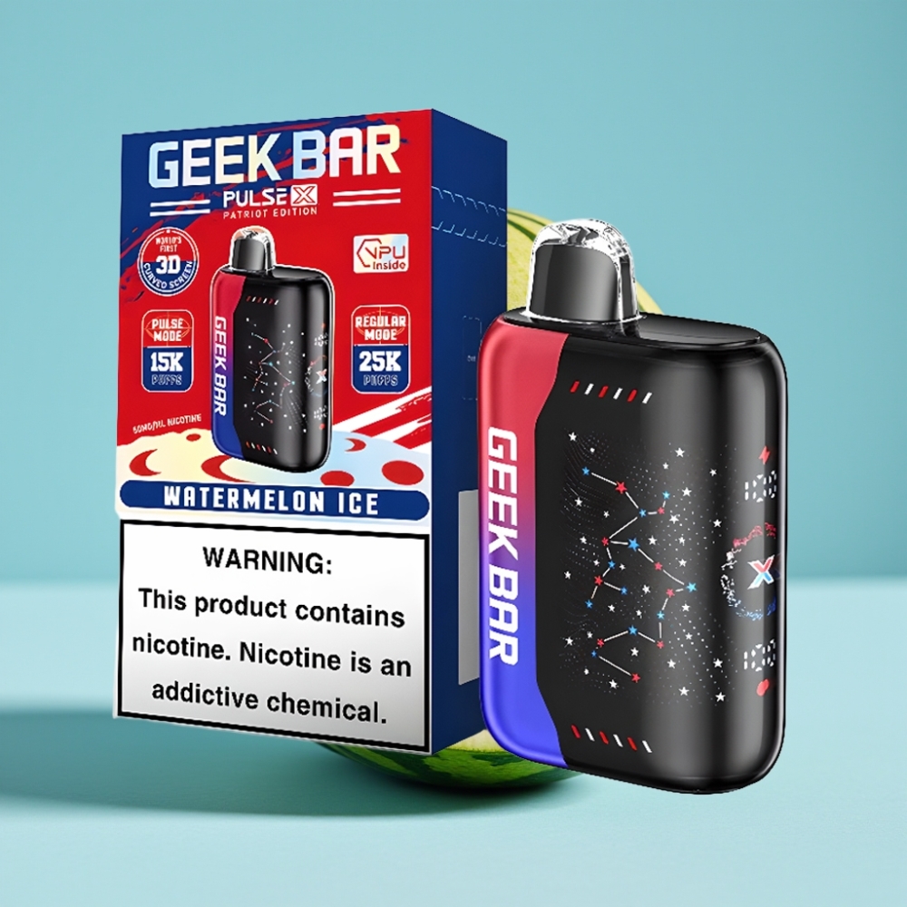Geek Bar Pulse X 25000 Puffs Dual Mesh 18mL USB-C Patriot Edition