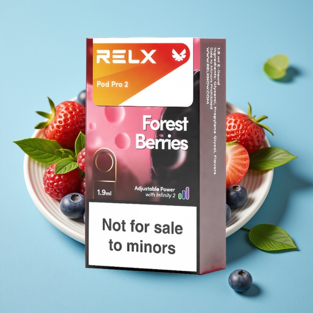 RELX Pod Pro 2 600 Puffs 0% Nicotine 1.9ml Forest Berries