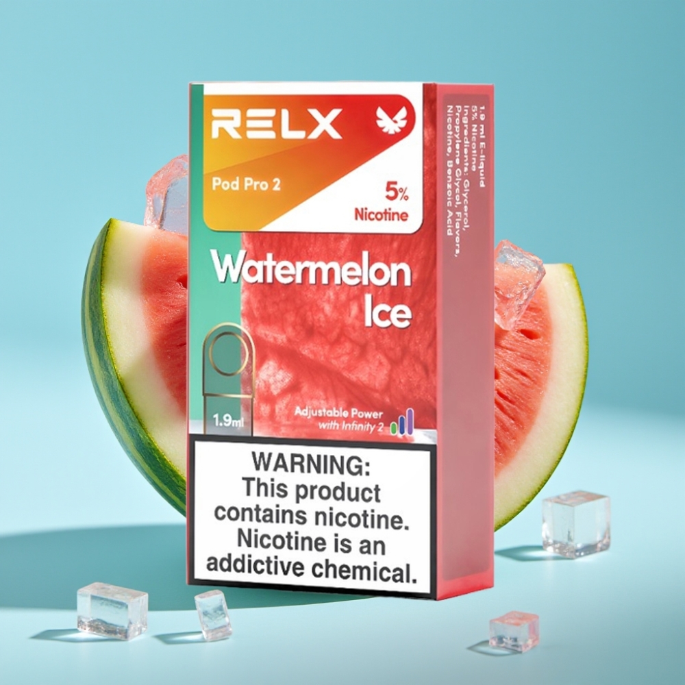 RELX Pod Pro 2 600 Puffs 5% Nicotine 1.9ml Watermelon Ice