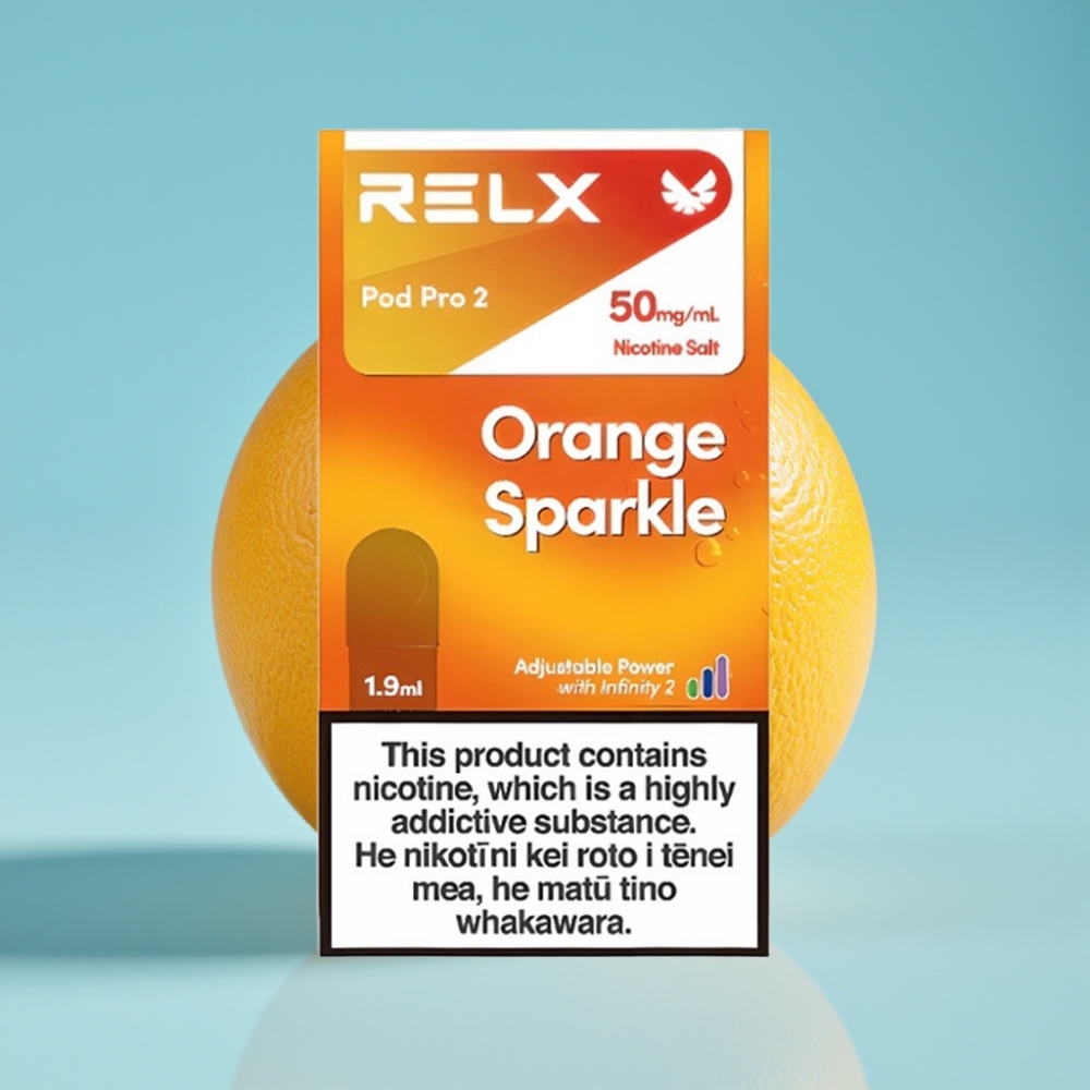 RELX Pod Pro 2 600 Puffs 5% Orange Sparkle 1.9ml 3 Modes