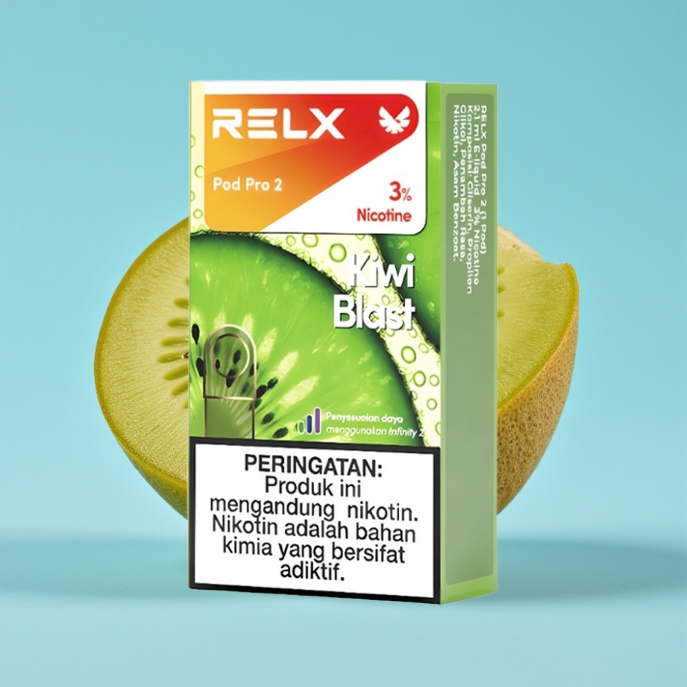 RELX Pod Pro 2 Kiwi Blast 600 Puffs 3% 1.9ml 3 Modes