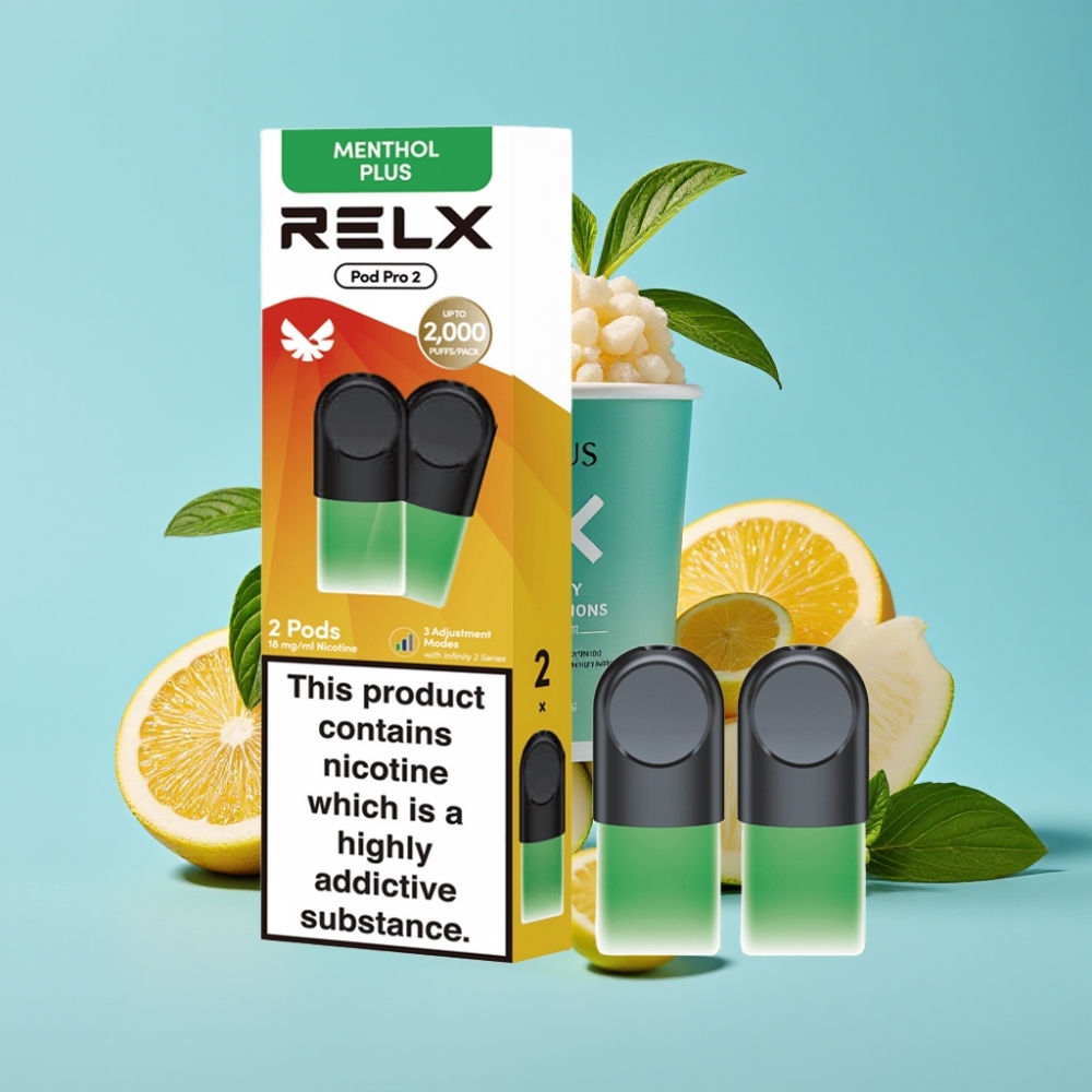 RELX Pro Pro 2 600 Puffs Mint-Menthol Plus 1.9ml 3-Mode