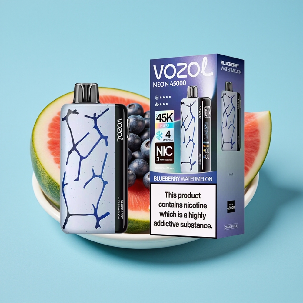 Vozol Neon 45K 45000 Puffs Adjustable Ice Airflow Blueberry Watermelon