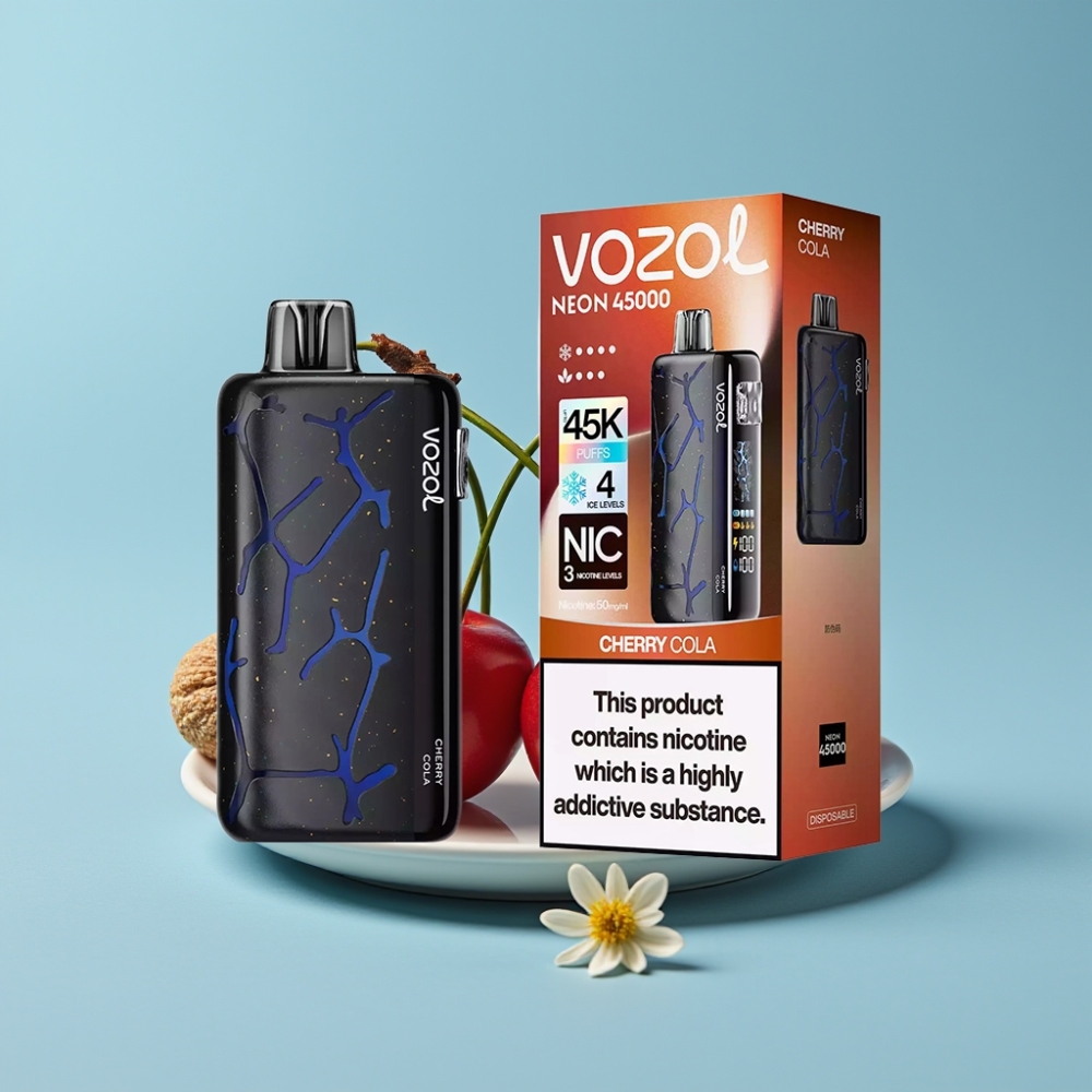 Vozol Neon 45K 45000 Puffs Adjustable Ice Airflow Cherry Cola Disposable Vape