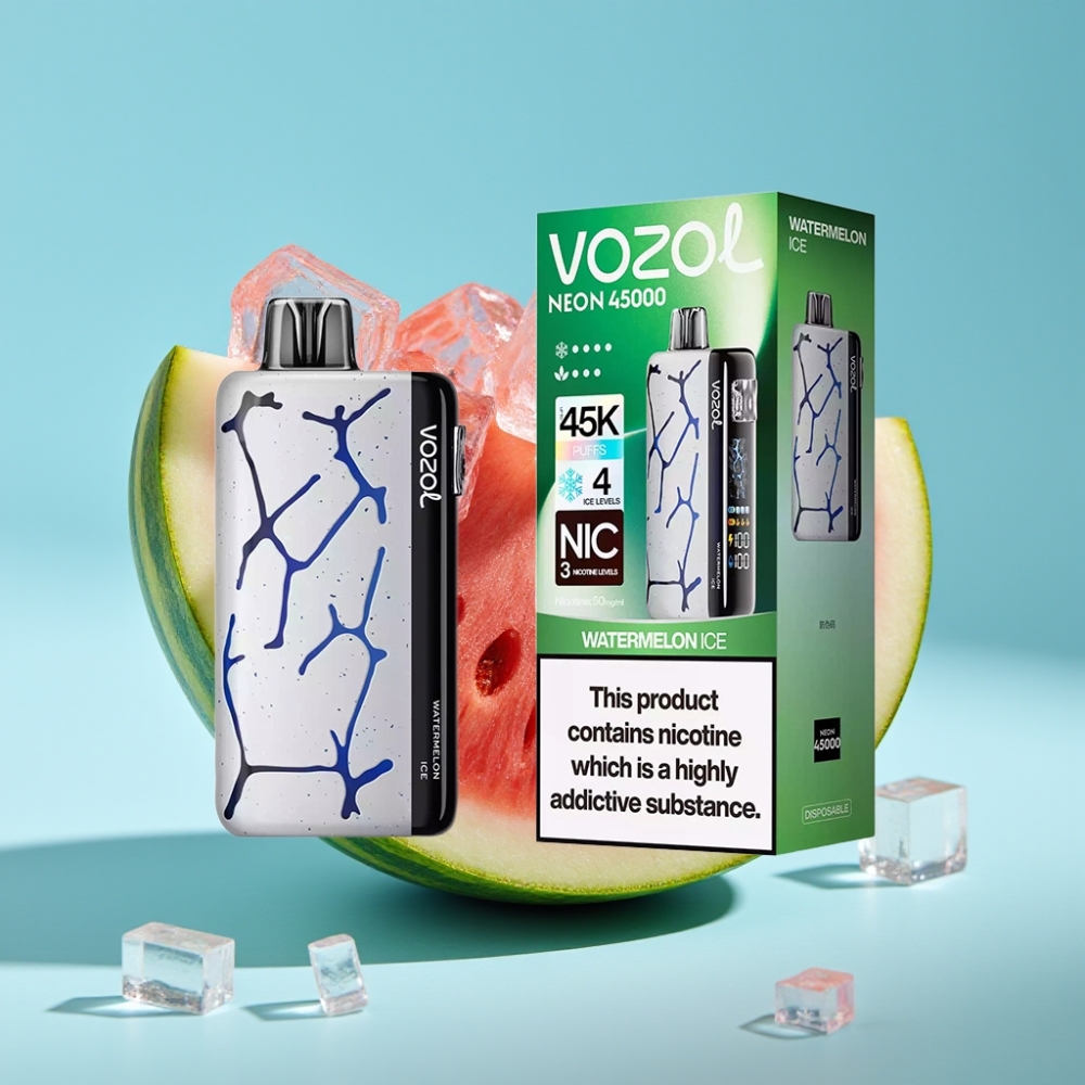 Vozol Neon 45K 45000 Puffs Adjustable Ice Airflow Watermelon Ice
